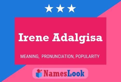 Irene Adalgisa Name Poster