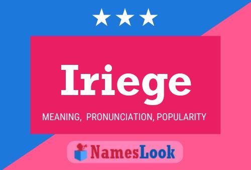 Iriege Name Poster