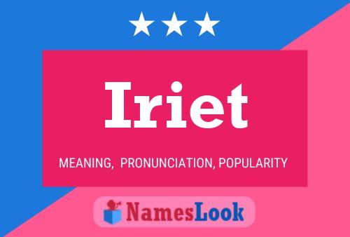 Iriet Name Poster