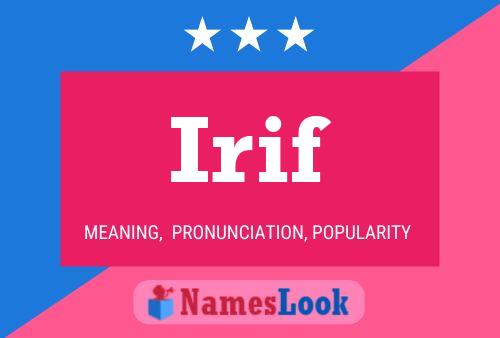 Irif Name Poster