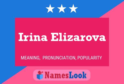 Irina Elizarova Name Poster