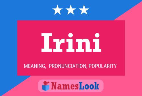 Irini Name Poster