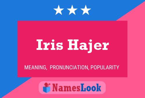 Iris Hajer Name Poster