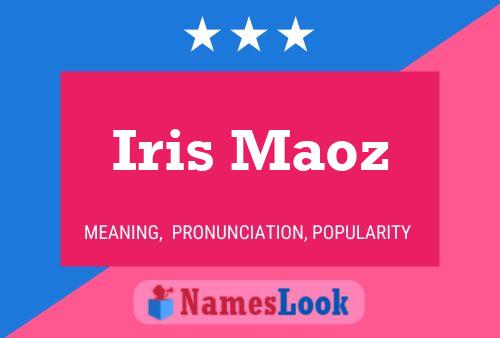 Iris Maoz Name Poster