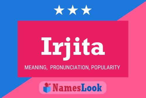 Irjita Name Poster