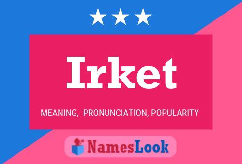 Irket Name Poster