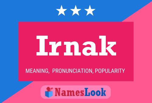 Irnak Name Poster