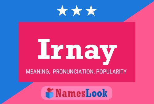 Irnay Name Poster