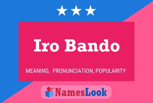 Iro Bando Name Poster