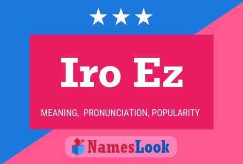 Iro Ez Name Poster