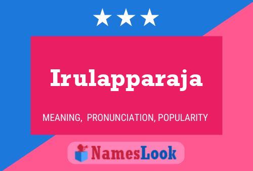 Irulapparaja Name Poster