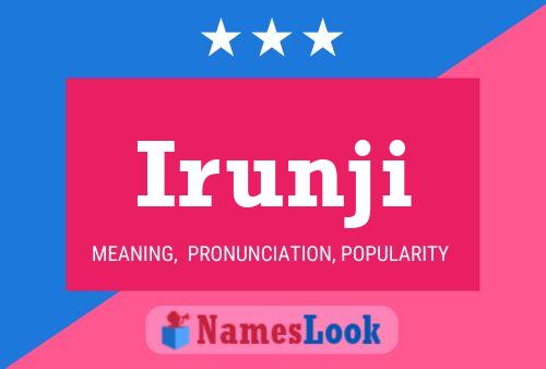 Irunji Name Poster