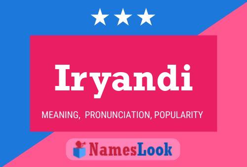 Iryandi Name Poster