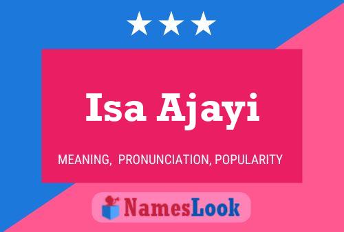 Isa Ajayi Name Poster