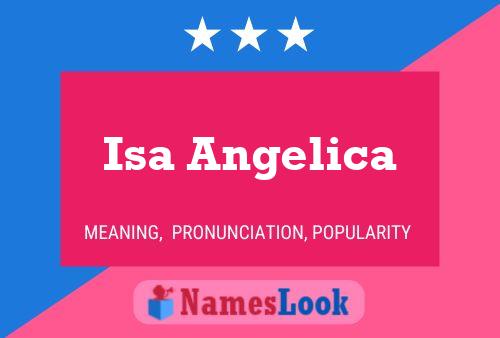 Isa Angelica Name Poster