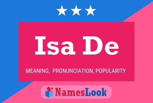 Isa De Name Poster