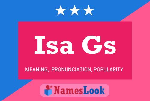 Isa Gs Name Poster