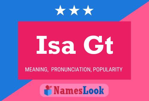 Isa Gt Name Poster