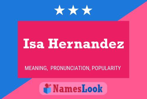 Isa Hernandez Name Poster