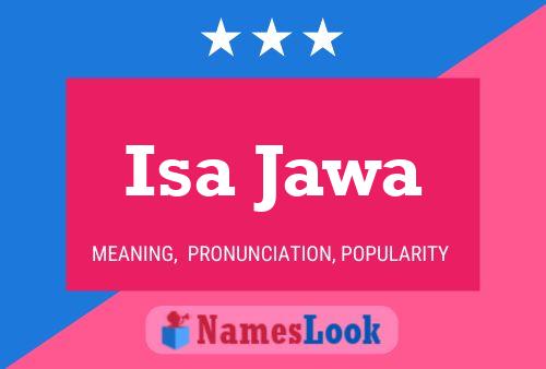 Isa Jawa Name Poster