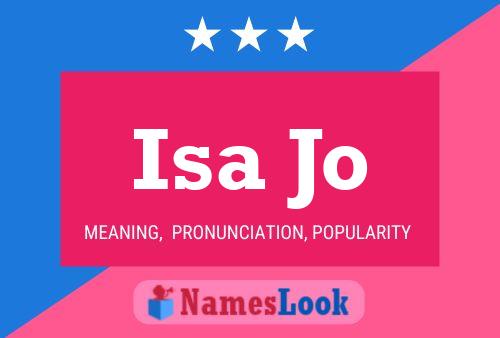 Isa Jo Name Poster