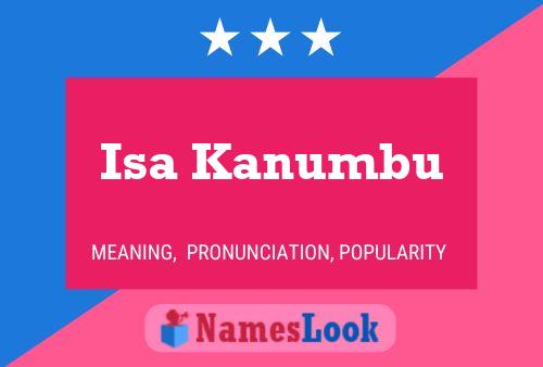 Isa Kanumbu Name Poster