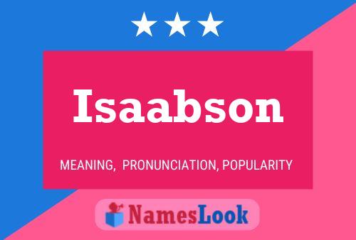 Isaabson Name Poster