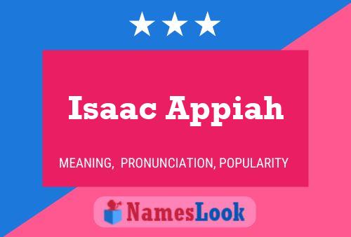 Isaac Appiah Name Poster