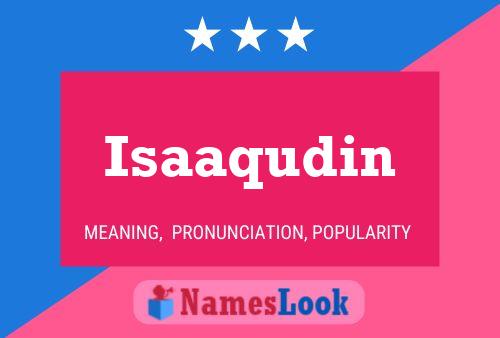 Isaaqudin Name Poster