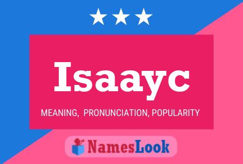 Isaayc Name Poster