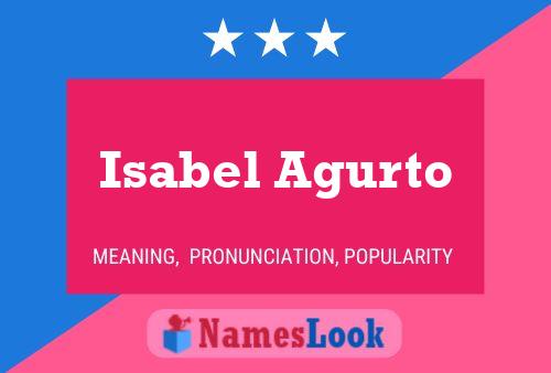 Isabel Agurto Name Poster