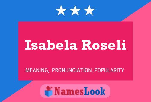 Isabela Roseli Name Poster