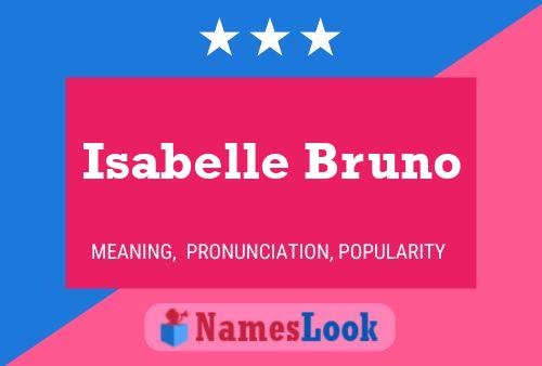 Isabelle Bruno Name Poster