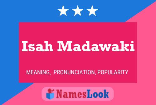 Isah Madawaki Name Poster