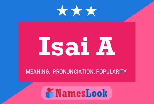 Isai A Name Poster