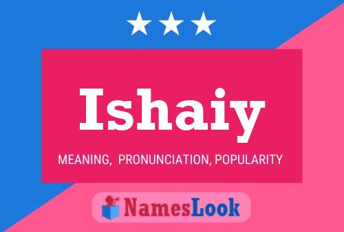 Ishaiy Name Poster