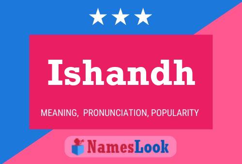 Ishandh Name Poster