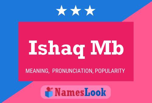 Ishaq Mb Name Poster