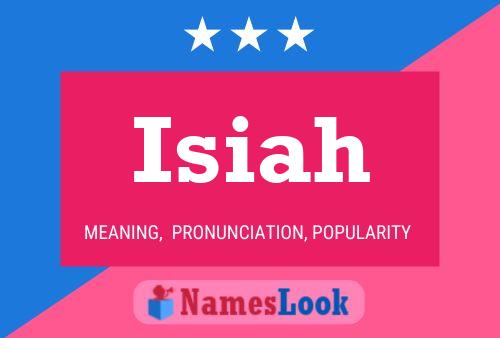 Isiah Name Poster