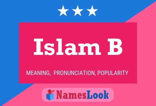 Islam B Name Poster