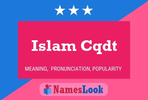 Islam Cqdt Name Poster