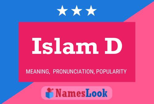 Islam D Name Poster