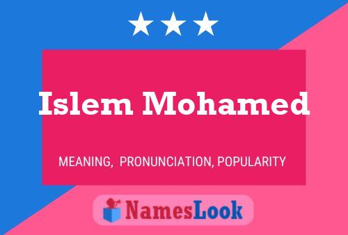 Islem Mohamed Name Poster