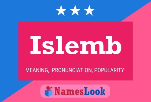 Islemb Name Poster