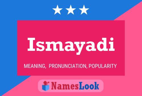 Ismayadi Name Poster