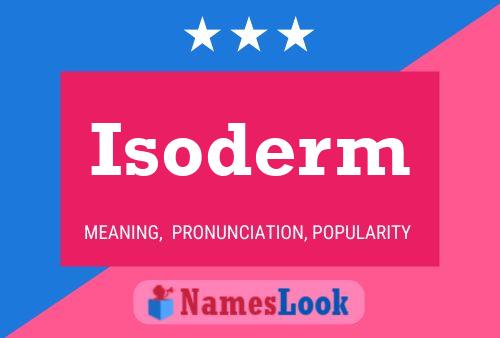 Isoderm Name Poster