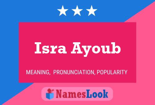 Isra Ayoub Name Poster