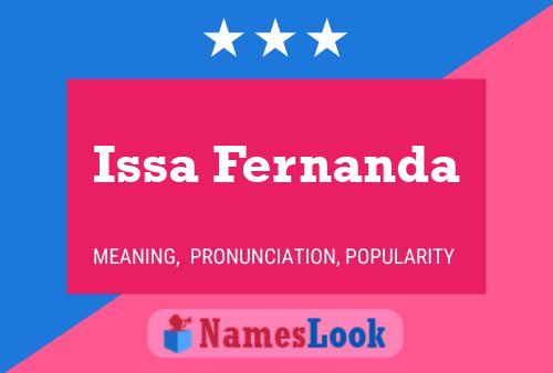 Issa Fernanda Name Poster