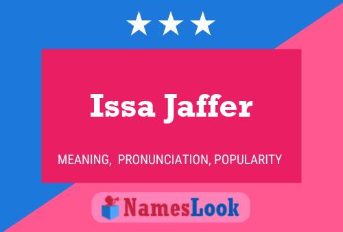 Issa Jaffer Name Poster