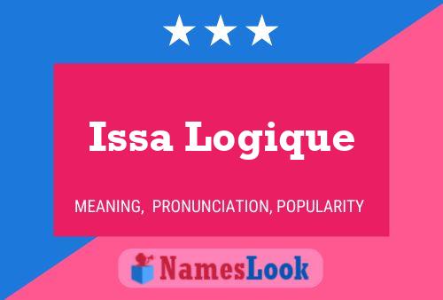 Issa Logique Name Poster